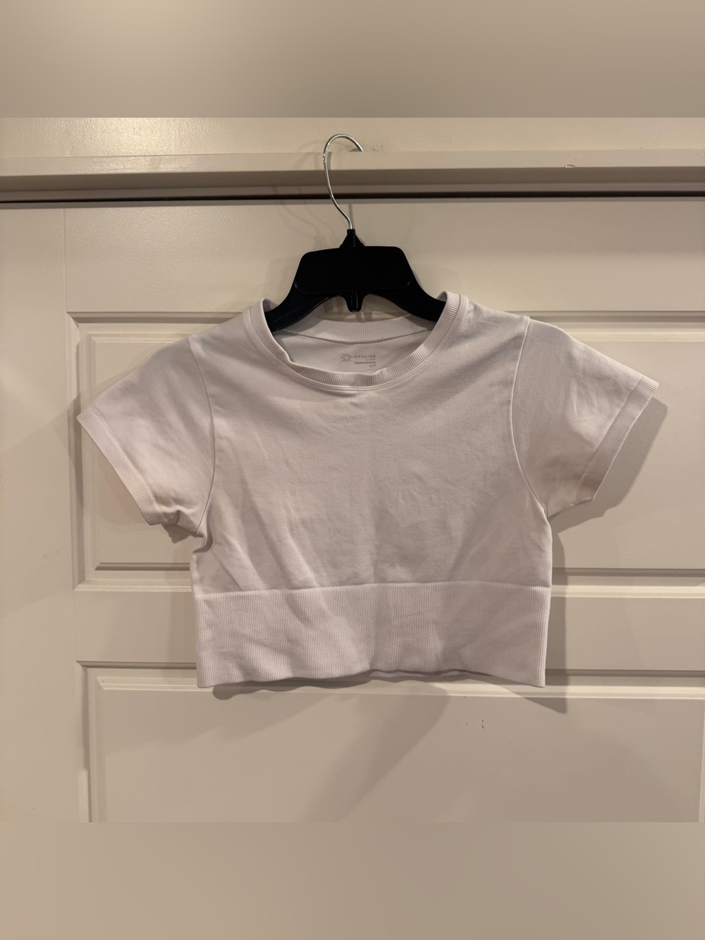 OFFLINE by Aerie Sidewalk Seamless Cropped T-Shirt Women’s Size Small